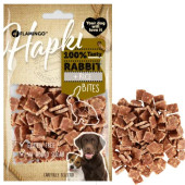  Лакомство за кучета Flamingo HAPKI RABBIT & RICE BITES 85гр -  дребни хапки със заешко и ориз